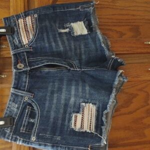 Rue 21 Grailed Denim shorts, size9-10 waist is 15 and a half. Great condition.